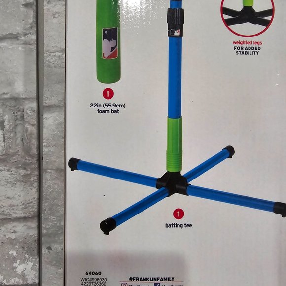 Franklin Sports Youth Batting Tee Adjustable Height 23"- 33" Inches - Picture 10 of 10